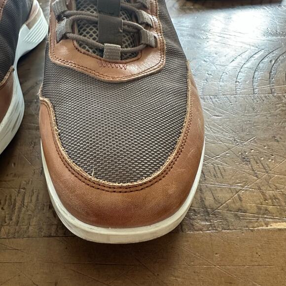 Wolf and Shepherd Men's Crossover Victory Trainer Italian Leather Mesh Shoes - Picture 6 of 15